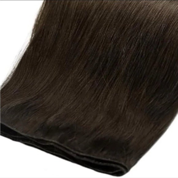 Dark Brown invisible Hair Extension 24 inches long - Picture 1 of 4